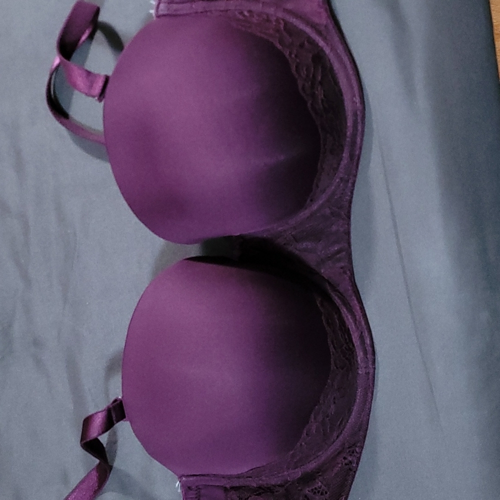Torrid Curve Strapless Pushup Bra purple